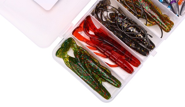 Fish4All Softbait Creature Texas/Carolina Box (50 pieces)