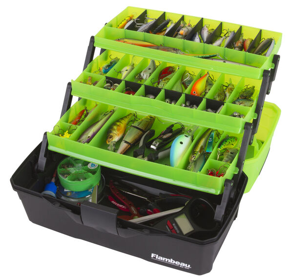 Flambeau Classic Fishing Tray - Classic 3-Tray Frost Series Green