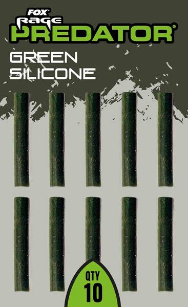 Fox Rage Predator  Fundas de Silicona Verde (10 pzas.)