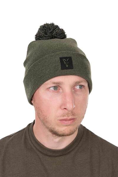 Fox Collection Bobble Hat Green/Black