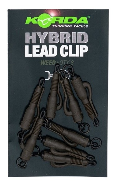 Clip plomb Korda Hybrid (8 pièces) - Weedy Green