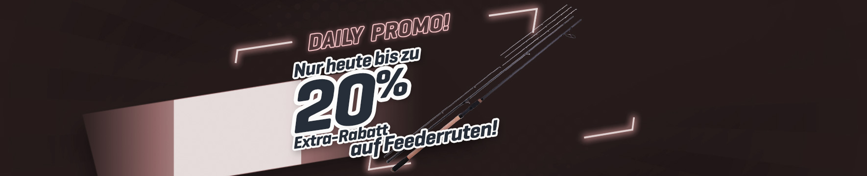 Topbanner: Tot 20% Feederhengels (Blauw)