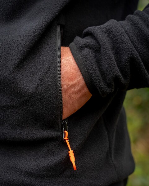 Guru 1/4 Zip Fleece Black Visvest
