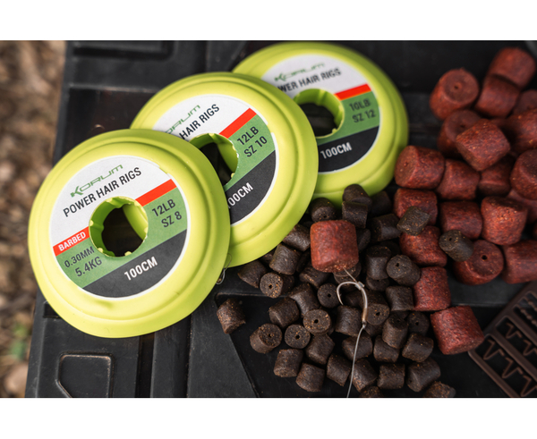 Korum Power Hair Rigs 1m (6 pieces)