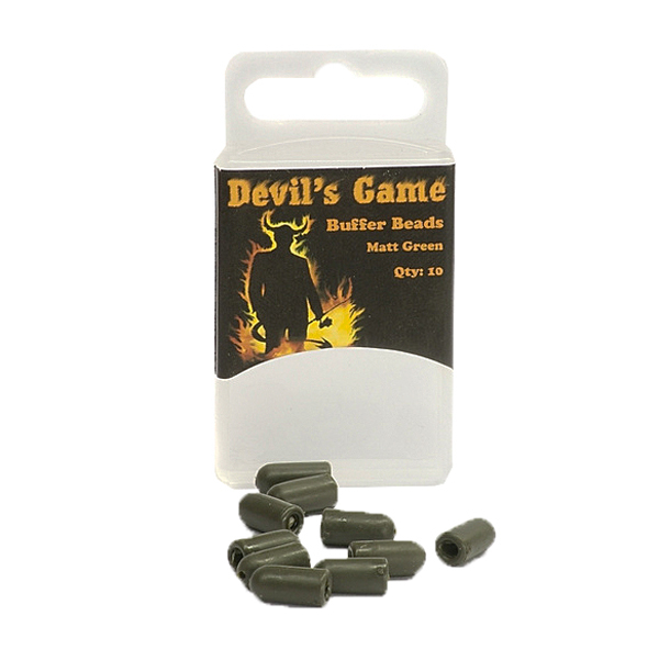 Carp Tacklebox, pełny akcesoriów end-tackle znanych marek! - B. Richi Buffer Beads 25mm Matt Green (10pcs)