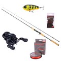 Ultimate Cast Special Cork Pike Baitcaster Set de Caña 2 m