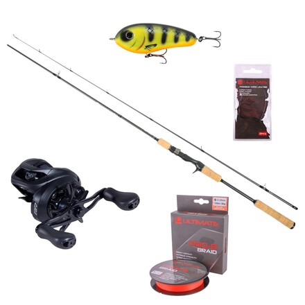Ultimate Cast Special Cork Pike Baitcaster Set de Caña 2 m