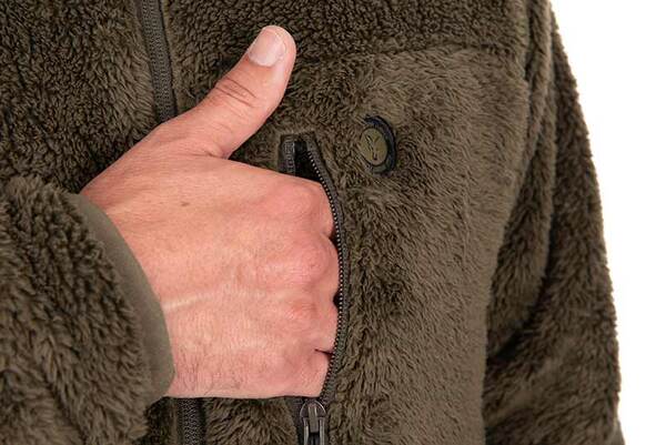 Kurtka Wędkarska Fox Khaki HD Premium Full Zip Teddy