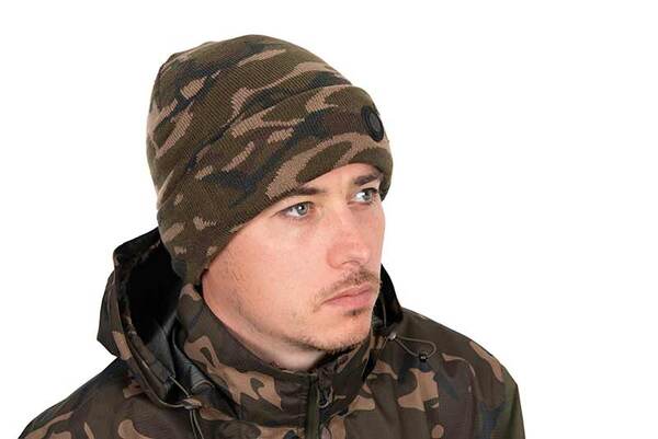 Fox Camo Sherpa Tec Beanie Fishing Hat