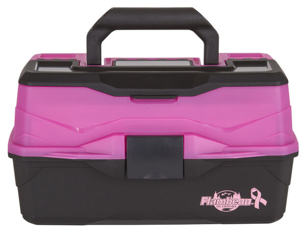 Flambeau Classic Fishing Tray - Classic 2-Tray Frost Series Pink