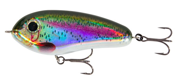Ultimate Rascal Jerk 11.5cm (60g) Jerkbait Hundimiento Lento - Holo Rainbow