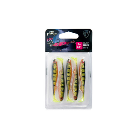 Fox Rage Slick Shad Motor Perch UV Packs 5pcs