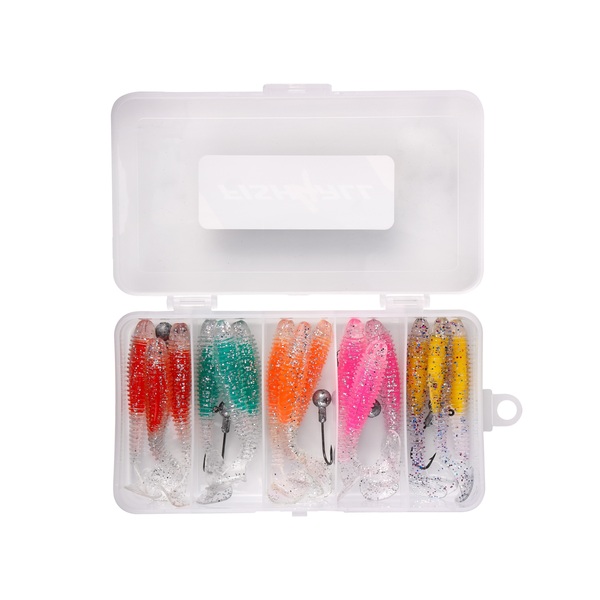 Fish4all Ghosty Softbait & Jighead Ultra Light Box (20pcs)