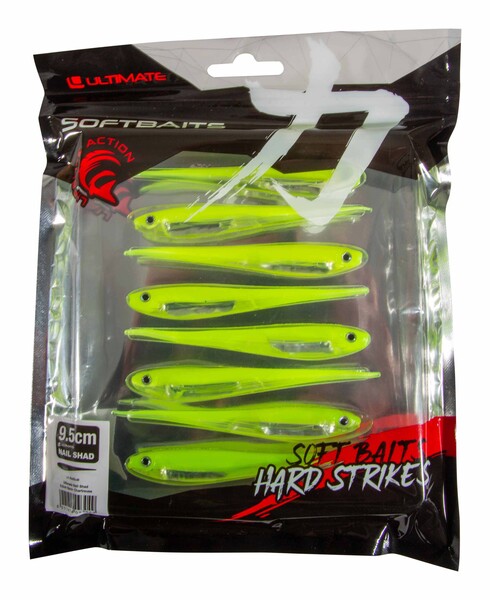 Ultimate Nail Shad 9.5cm (8 pieces) - Chartreuse