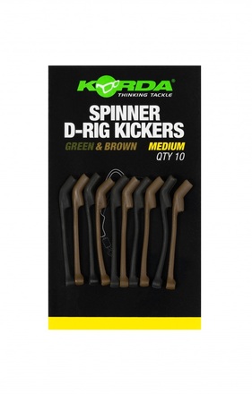 Korda Spinner D Rig Kickers Green/Brown M (10 Stuks)