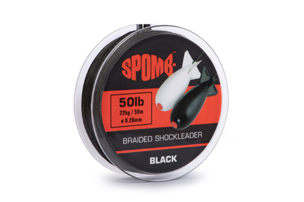 Spomb Braided Leader Black 50m 22kg/50lb