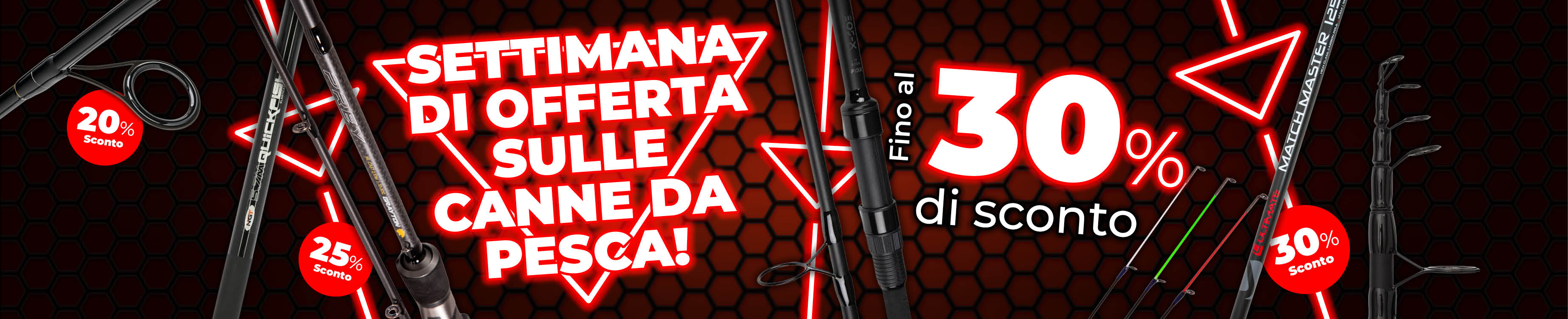 Weekactie Topbanner: Tot 30% Hengels