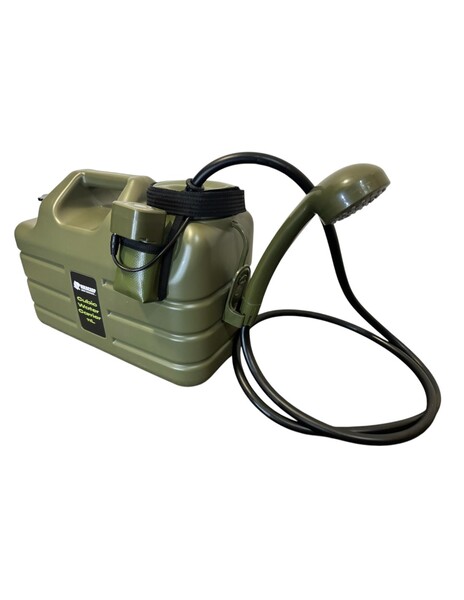 Holdcarp Rechargeable Camping Shower Set + 10W Solar - 11L