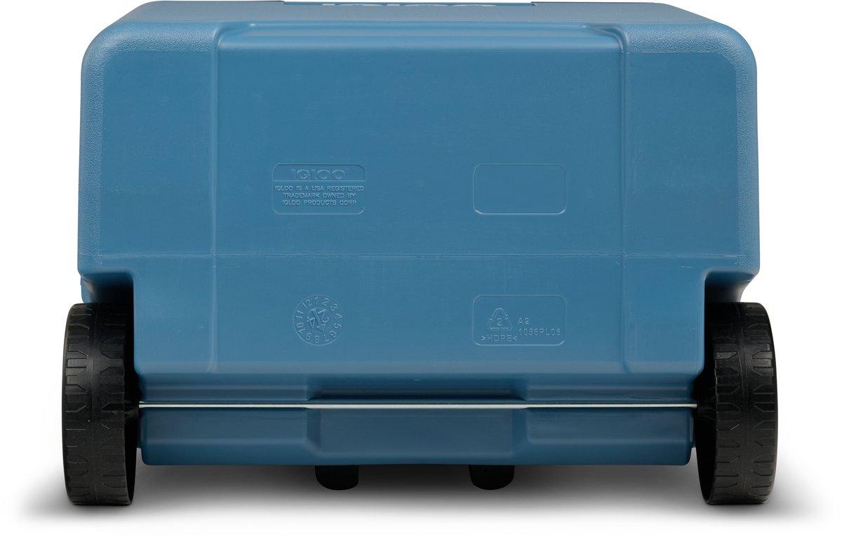 IGLOO IP42 Roller, passieve koelbox, 42 l, ijsblauwe thermobox met