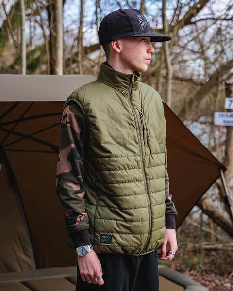 Fox Olive Quilted 100 Gilet Bodywarmer