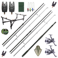 Daiwa Black Widow Carp Set mit Ruten, Rollen und Zubehör!