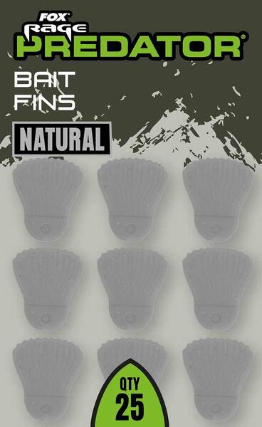 Fox Rage Predator Bait Fins Natural (25 pieces)