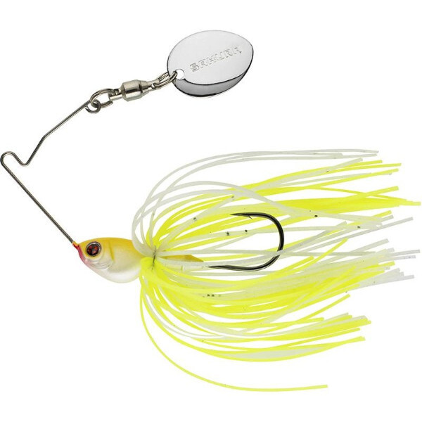Sakura Monarc Micro Spinnerbait - White & Chartreuse