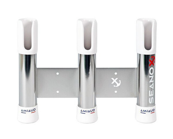 Seanox 3 Rod Stainless Steel Rod Rack - White