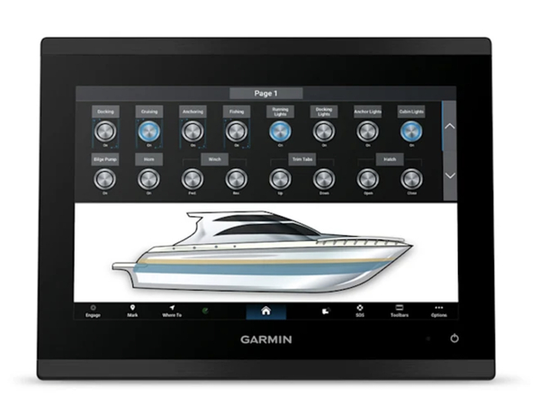 Garmin GPSMAP 9010xsv Premium Plotter Cartografico Fishfinder con Mappa Base Mondiale (10 pollici)