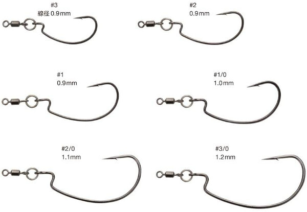 Nogales Ring Offset Hooks, 4 sztuki!