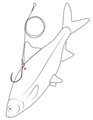 Westin Doodaas Float Rig Single Hook #4 (50cm)