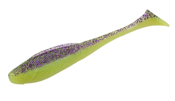 Zeck BA Sexy Swimmer Shad 10cm (7pcs) - Purple Chartreuse