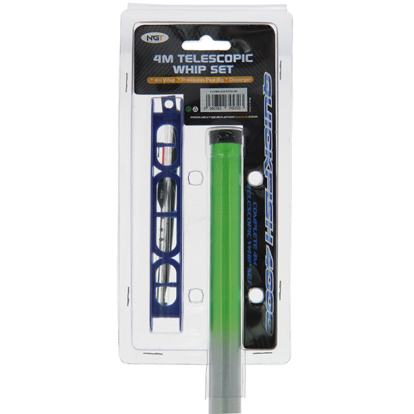 NGT Quickfish Combo - 4 m Whip, Rig & Disgorger