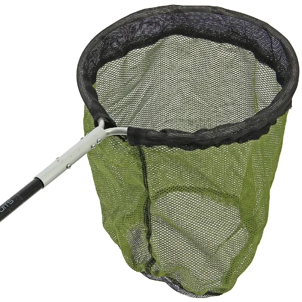 Filet de pêche pliable noir 51 cm - Épuisette pour adultes et enfants, atterrissage pour saumon et poisson-chat