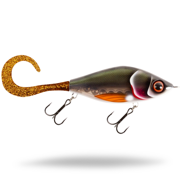 Strike Pro Guppie Jr. Jerkbait 11cm (70g) - Kemijokki - Motoroil Glitter