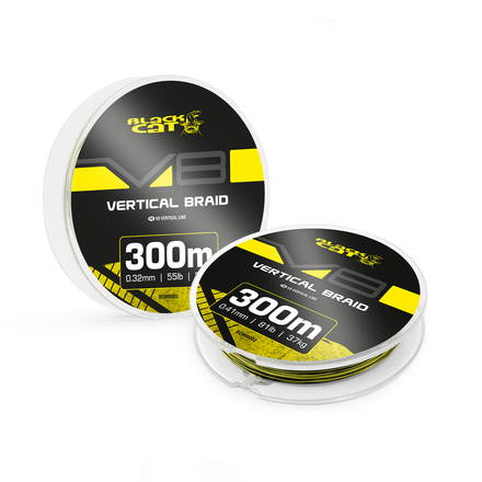 Black Cat V8-Line Catfish Braided Line (300m)