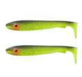 Svartzonker McRubber Junior Shad 17cm (2 piezas) - Black 'n Chartreuse