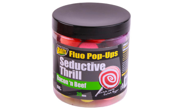 Carp Tacklebox Complete, randvoll mit End-tackle bekannter Topmarken! - Strategy Seductive Thrill Pop-ups, Bacon ’n Beef