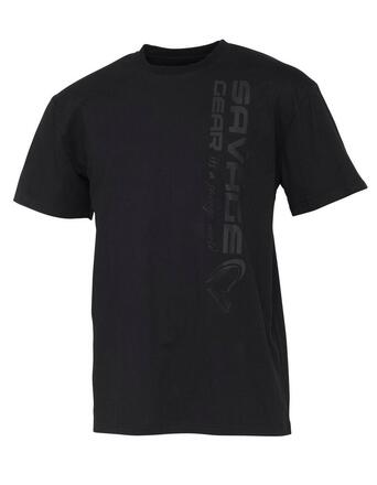 Maglietta Savage Gear Vertical Logo Tee Black