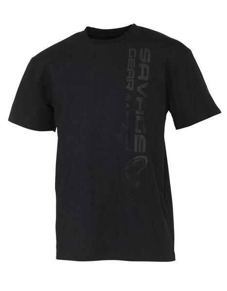 Savage Gear Vertical Logo Tee Black T-Shirt