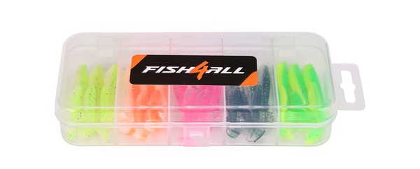 Fish4All Mini Soft Shad Kit 32 & 42mm (30 Stuks)