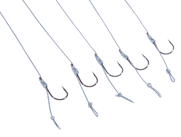 Fish4All Ready Hair Rigs Barbed 25cm (25lb) (5 Pieces)