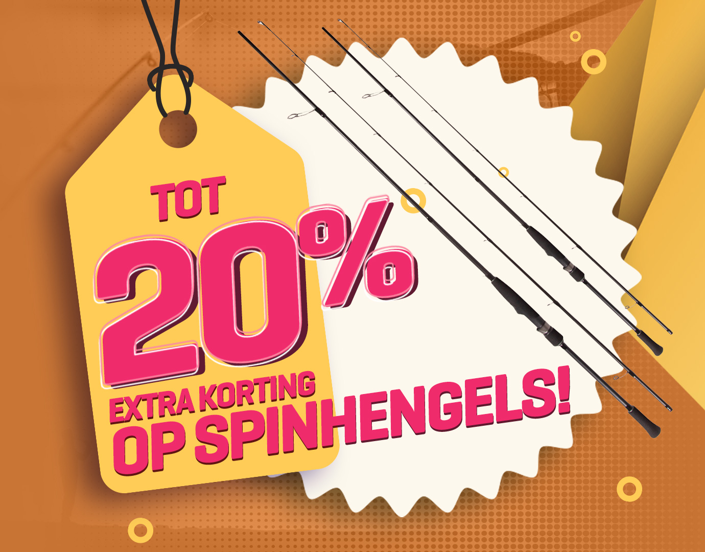 Subbanner: Tot 20% Spinhengels (actieperioden 2025)