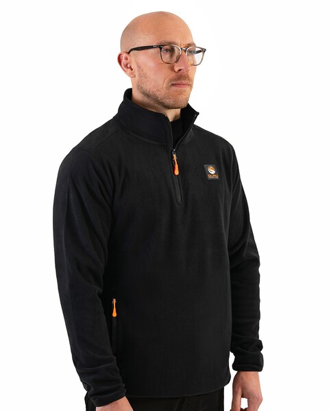 Guru 1/4 Zip Fleece Black Visvest