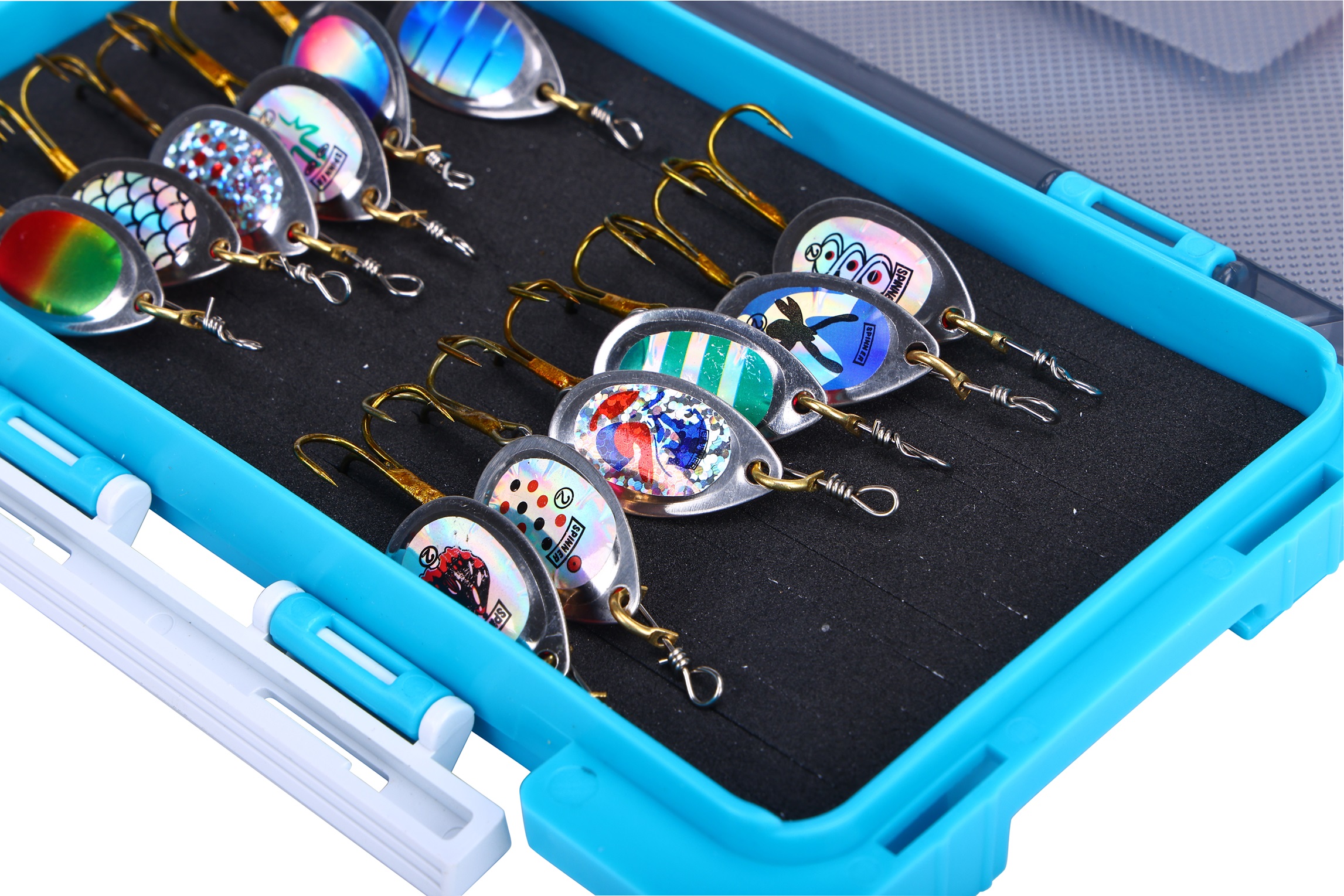 Kit De 10 Cuillères à Pêche LENPABY – Leurres Spinner 5,7 Cm, 3,2 G, Hameçons Ultra-pointus Pour Truite, Brochet Et Bar