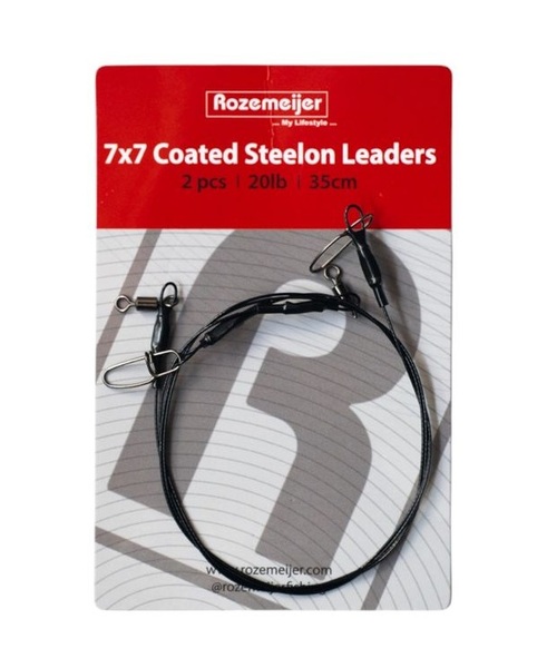 Rozemeijer 7x7 Coated Steelon Leaders 35cm (2 Stuks)