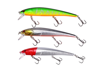 Pesce Persico Set 3 Wobbler Cormoran Perch - Esche Artificiali Per Pesca Con Design Realfish Kit Esche Artificiali Spinning