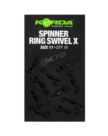 Korda Spinner Ring Swivel X Size 11 (10 Pieces)