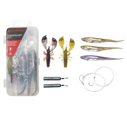 Ultimate Dropshot Kit Loodvrij 150cm 0.30mm 7 + 9.5cm Natural (10g) (9pcs)