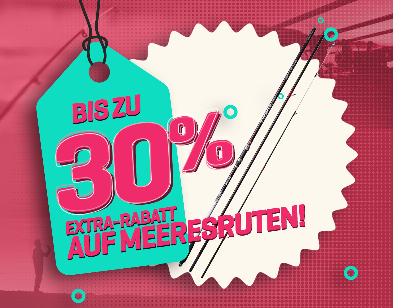 Subbanner: Tot 30% Zeevis hengels (actieperioden 2025)